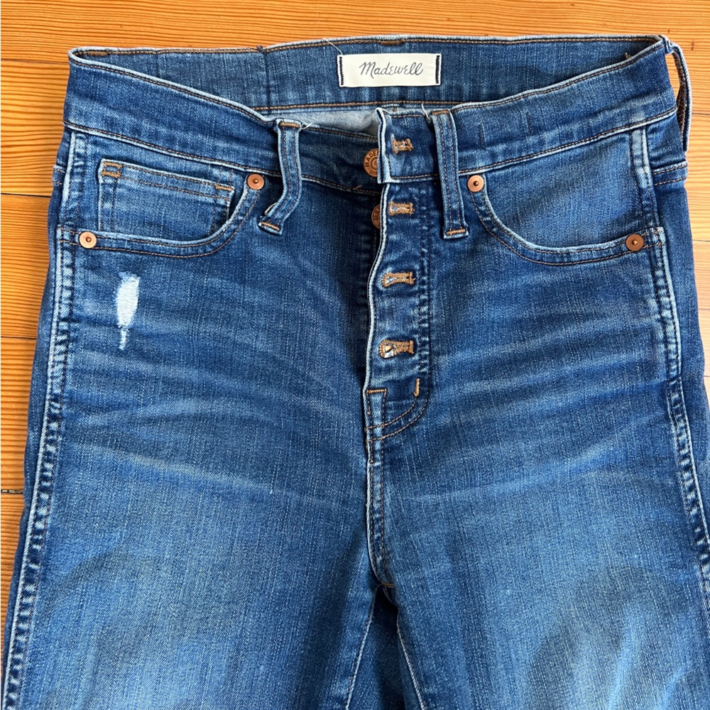 Madewell 10” High Rise Skinny Jeans with Classic Indigo Wash